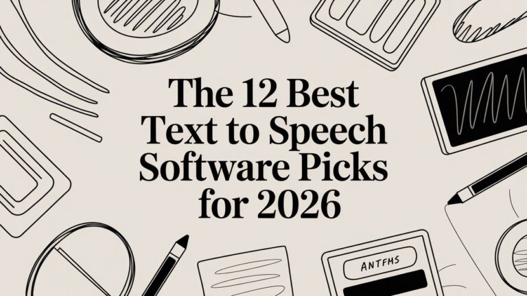 The 12 Best Text to Speech Software Picks for 2026